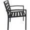 Global Industrial Aluminum Slatted Dining Armchair, Black, 4PK 437006BK - alternate 3